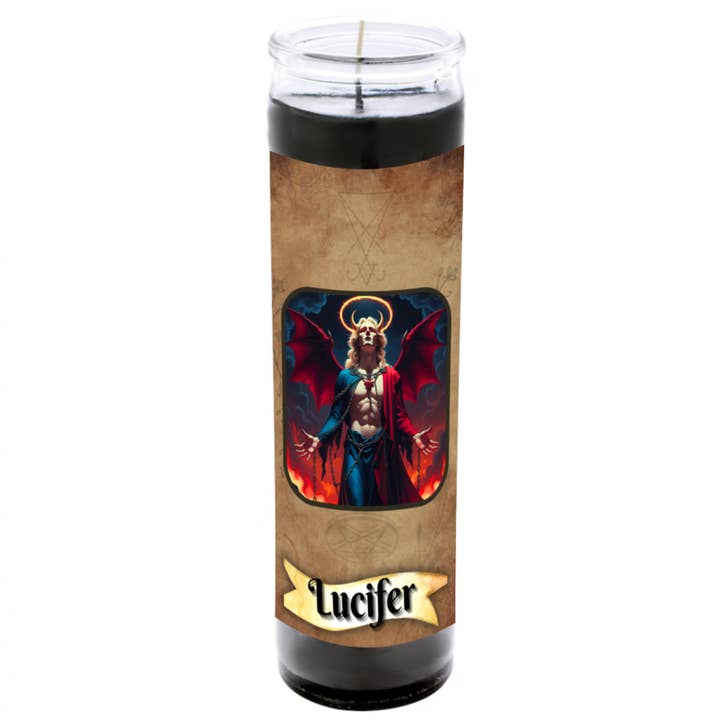 Lucifer 8” Jar Candle for wholesale by Astral Auras