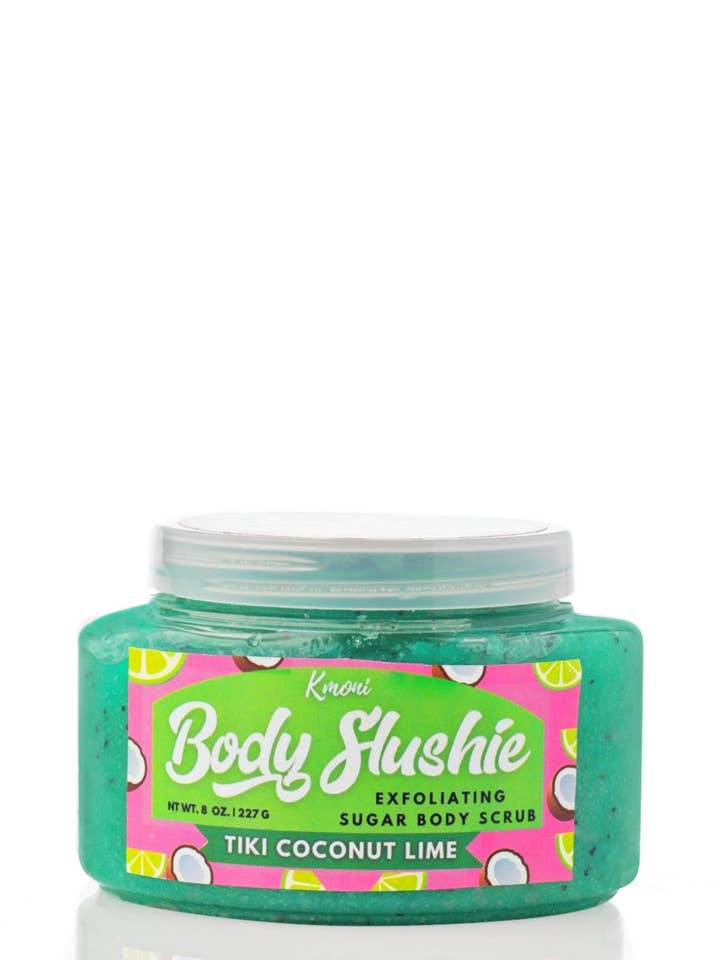Tiki Coconut Lime Body Slushie Sugar Scrub for wholesale by Kmoni Cosmetics