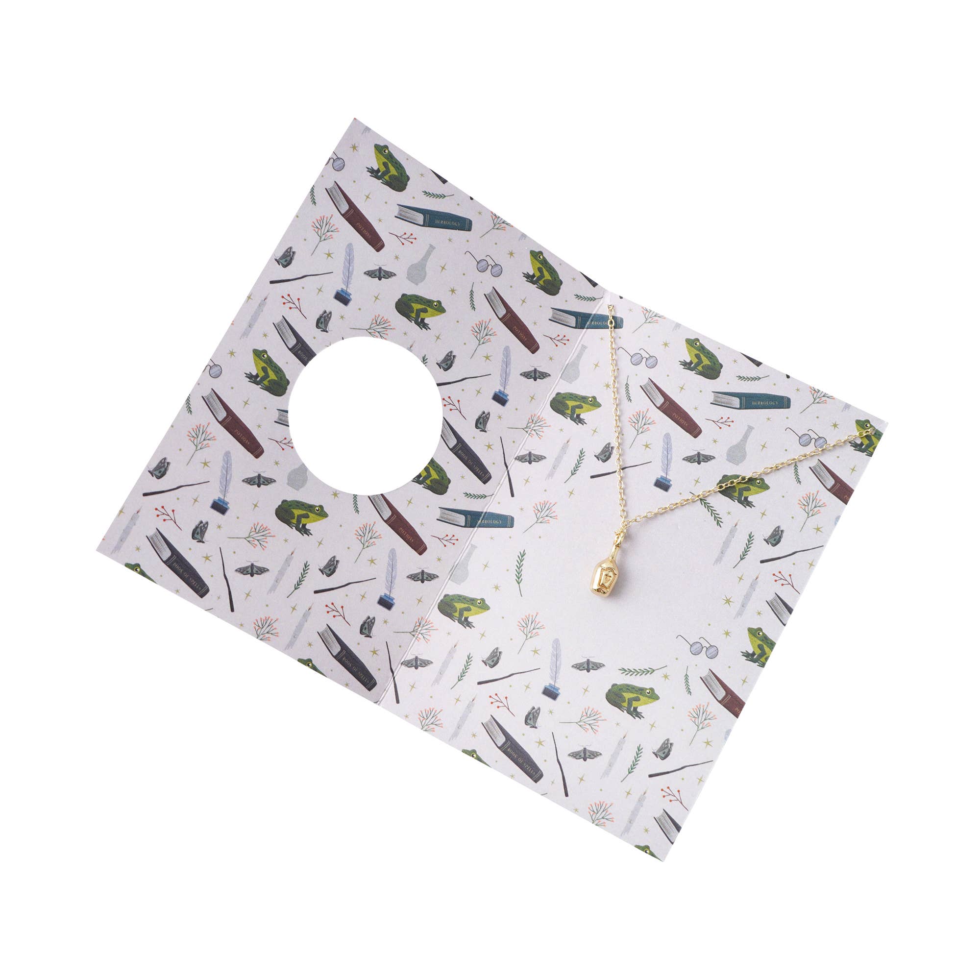 CGB Giftware – wholesale Pendant/charm necklace – Enchanted Emporium Potion Bottle Necklace In Gift Card2