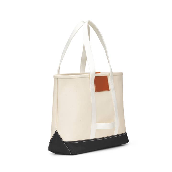 Boulevard - Wholesale Tote Bag - Women's - "Finn" Black Canvas Tote (Personalizable)2