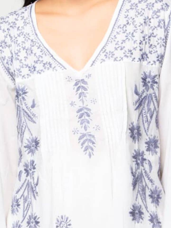 Sevya Handmade - Wholesale Tunic - Women's - Divya Hand-Embroidered Cotton Tunic