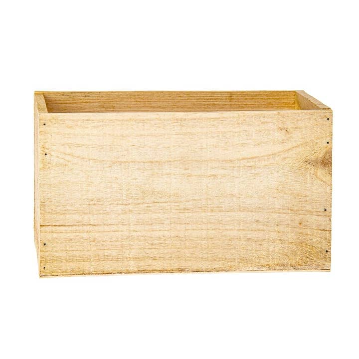 Jacobson - Wholesale Planter Box - Natural Wooden Berry Box - 9"L 6.5"W 5.5"H - Box of 30