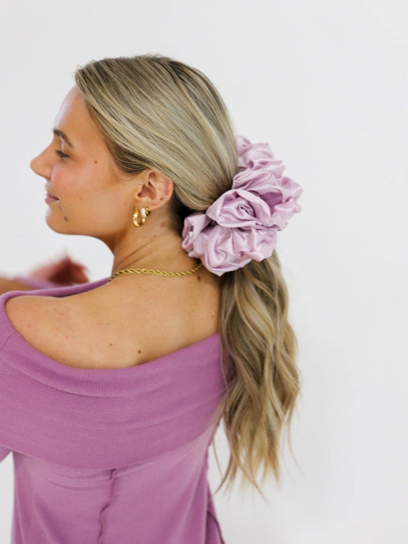 KAXI - Wholesale Scrunchie - Dames - JUMBO SLAAP ZIJDE/SATIJN SCRUNCHIES25