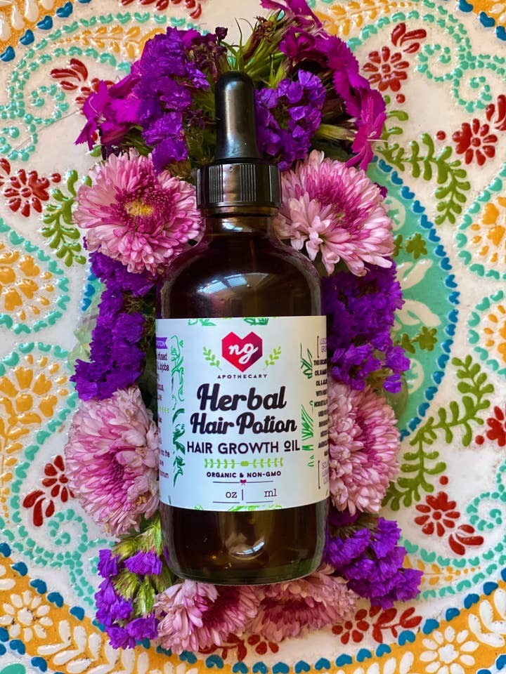 Herbal Hair Potion Hair Growth Oil for wholesale by NG Apothecary