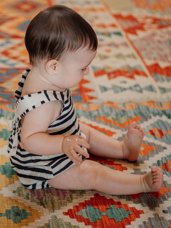 Linen shortie | NAVY CODE for wholesale by Wedoble: sustainable children's fashion