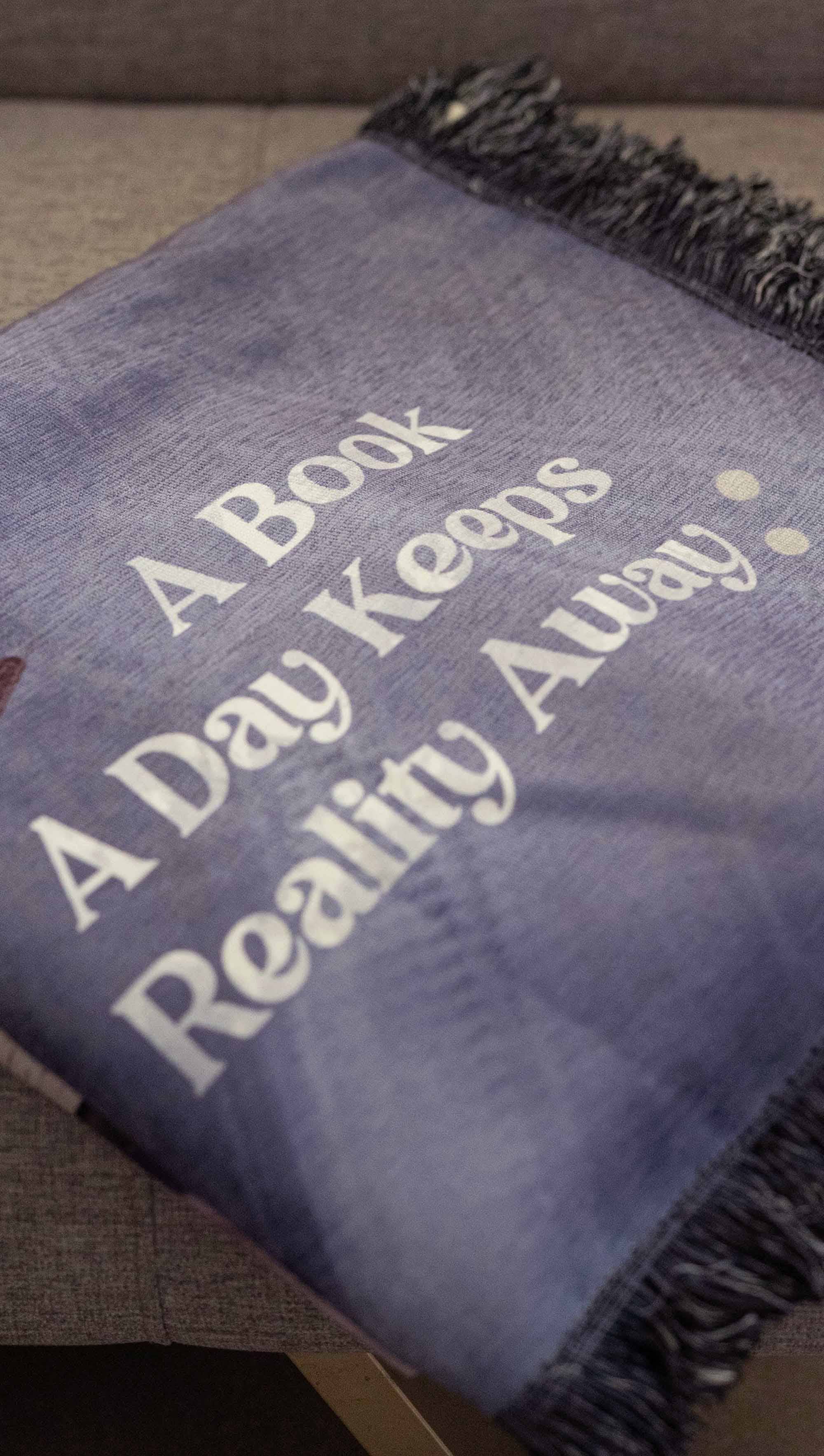 Eagle Rock Werkshop® - Wholesale Tapestry/Textile - Sleepy Book Dragon - Chenille Tapestry with Tassels 4