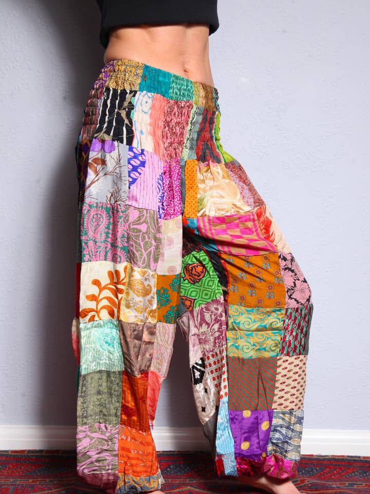 SS0018 Patchwork Genie Trouser for wholesale by Emma's Emporium