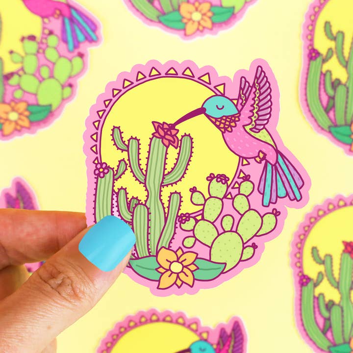 Turtle's Soup - Wholesale Sticker - Sonoran Desert Hummingbird Wildlife Car Decal Vinyl Sticker