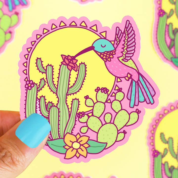 Sonoran Desert Hummingbird Wildlife Car Decal Vinyl Sticker for wholesale by Turtle's Soup
