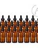 24 Pack of 2oz (60 ml) Empty Amber Glass Dropper Bottles for wholesale by KOHAR NATURALS