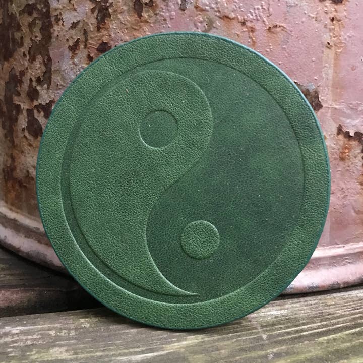Leather Coaster - Yin And Yang for wholesale by Jimmyrockit