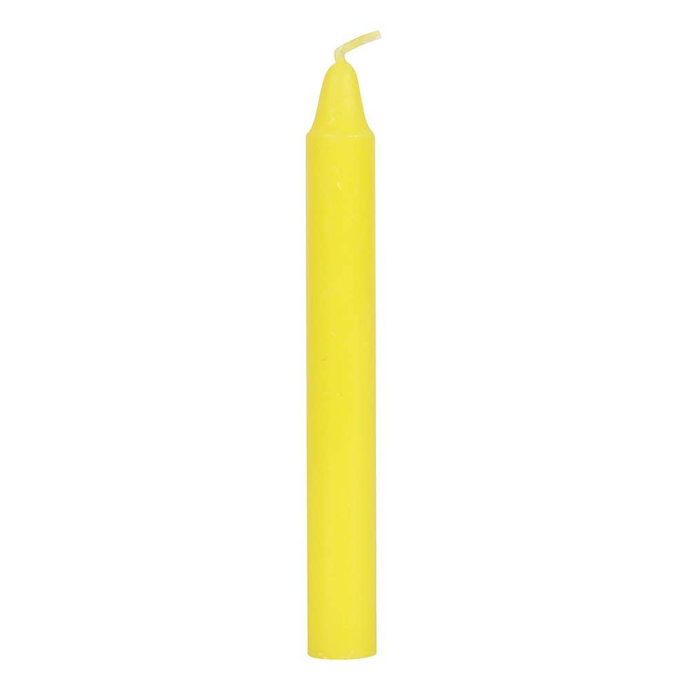 Something Different Wholesale – wholesale Tapered candle/candlestick – Set of 12 Yellow 'Success' Magic Spell Candles3