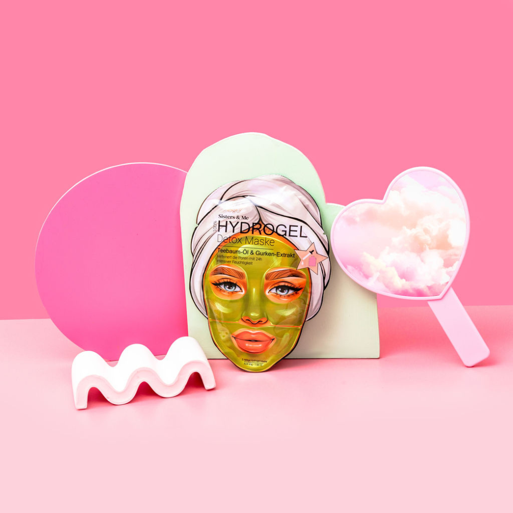 Sisters & Me GmbH - Wholesale Skincare Face Mask - 5X HYDROGEL DETOX MASK WITH TEA TREE OIL & CUCUMBER EXTRACT4