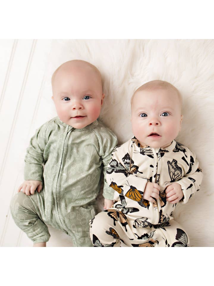 Butterscotch Babies - Wholesale Sleepsuit - Baby - Bamboo Sleeper Butterflies2