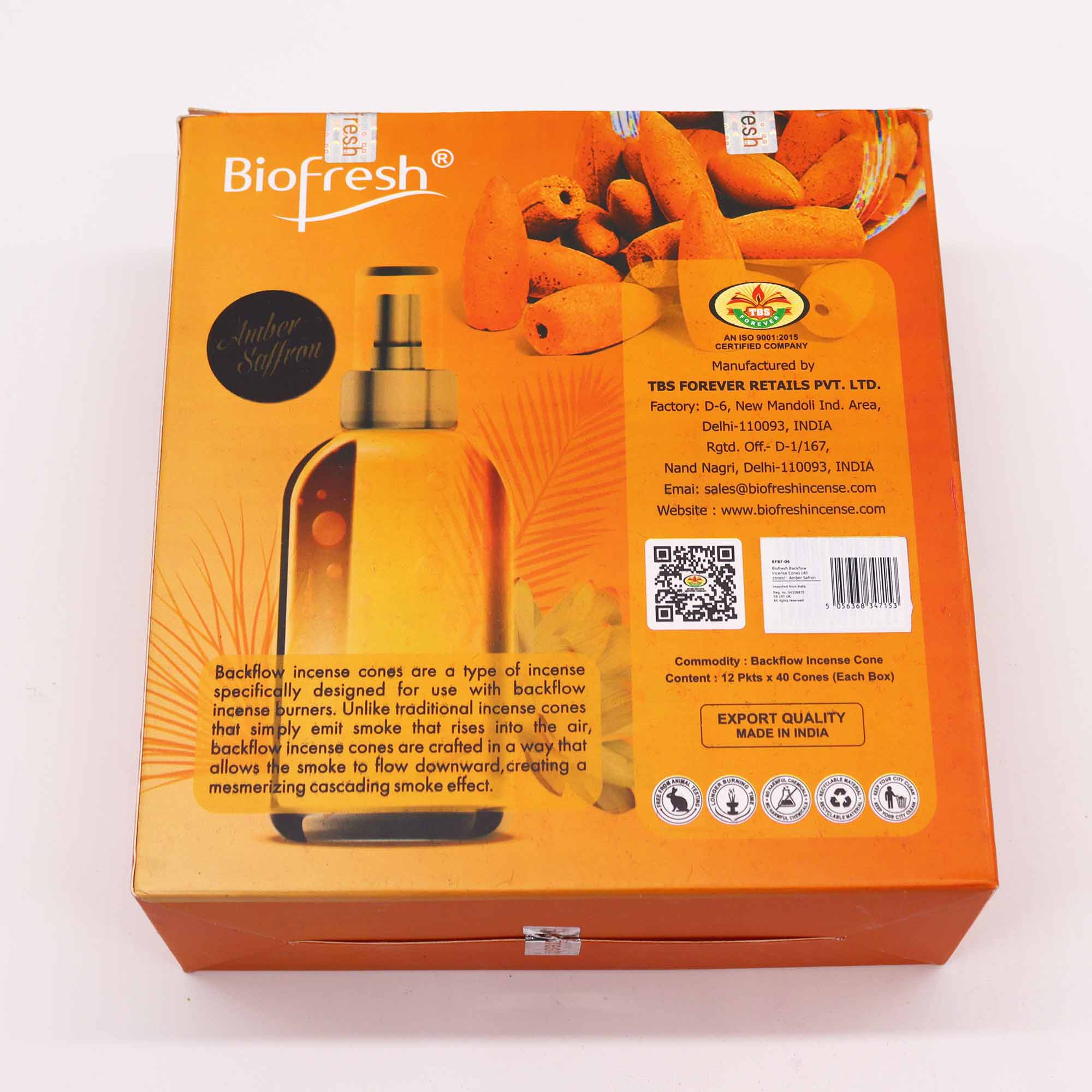 AWGifts Europe - Wholesale Incense - Wholesale Biofresh Backflow Incense Cones
28