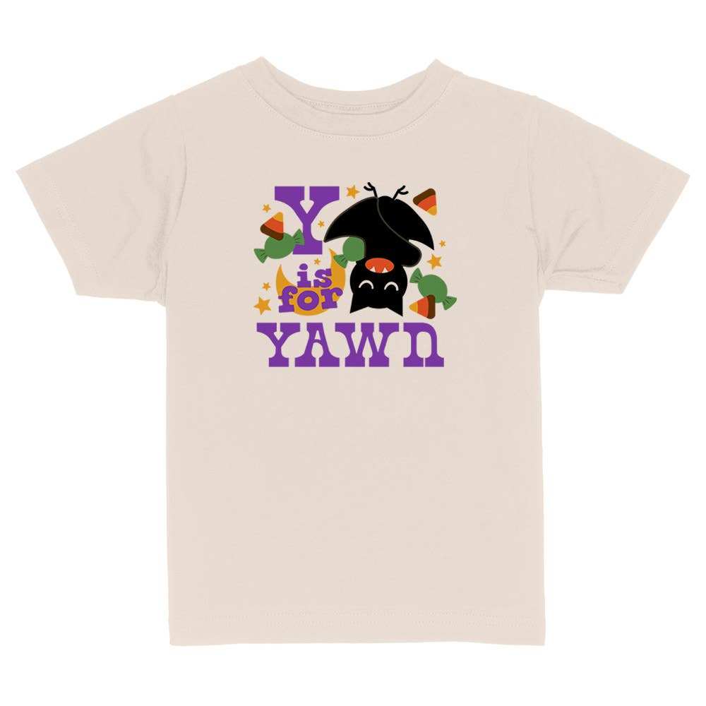 Itsy Bitsy Bella Co - Wholesale Screen Printed T-Shirt - Kids - Y is for Yawn Toddler and Youth Shirt4