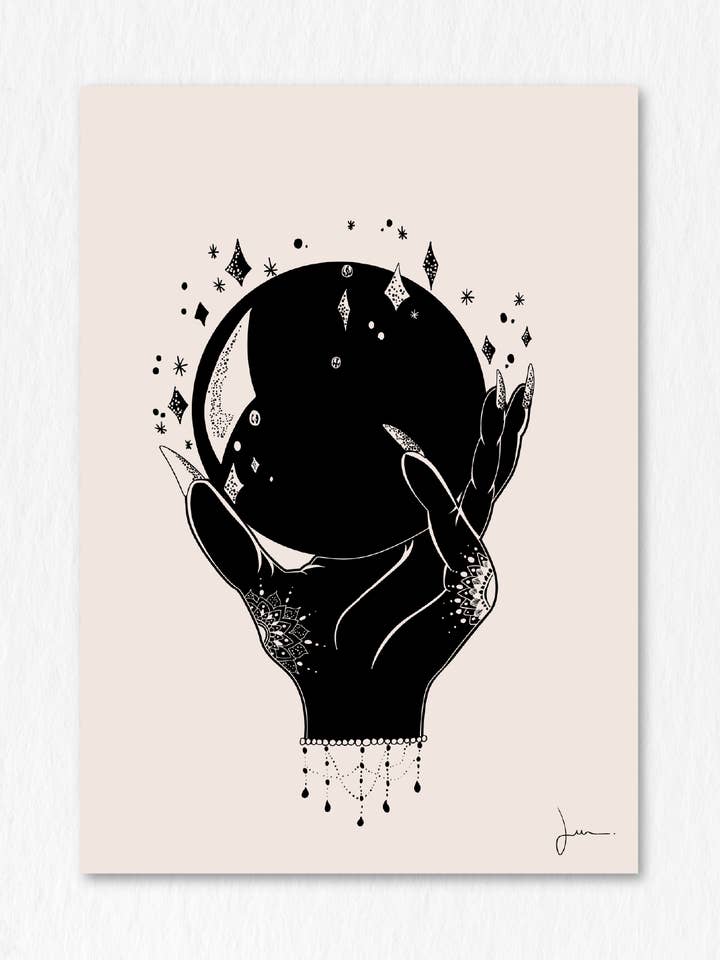 Affiche Voyante Esotérique pour la vente par Julia Studio Graphique