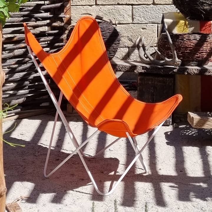 Poltrona AA Butterfly com tecido 100% algodão e estrutura em canvas por atacado de AA-New Design