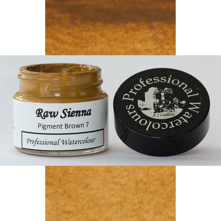 Acquerello professionale Raw Sienna per la vendita all'ingrosso da parte di A J Ludlow