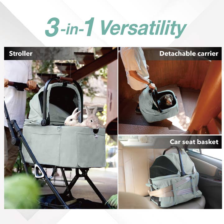 Ibiyaya - Wholesale Pet Travel Bowl - Cat/Dog - Ibiyaya Tinker Small Detachable Pet Stroller
1