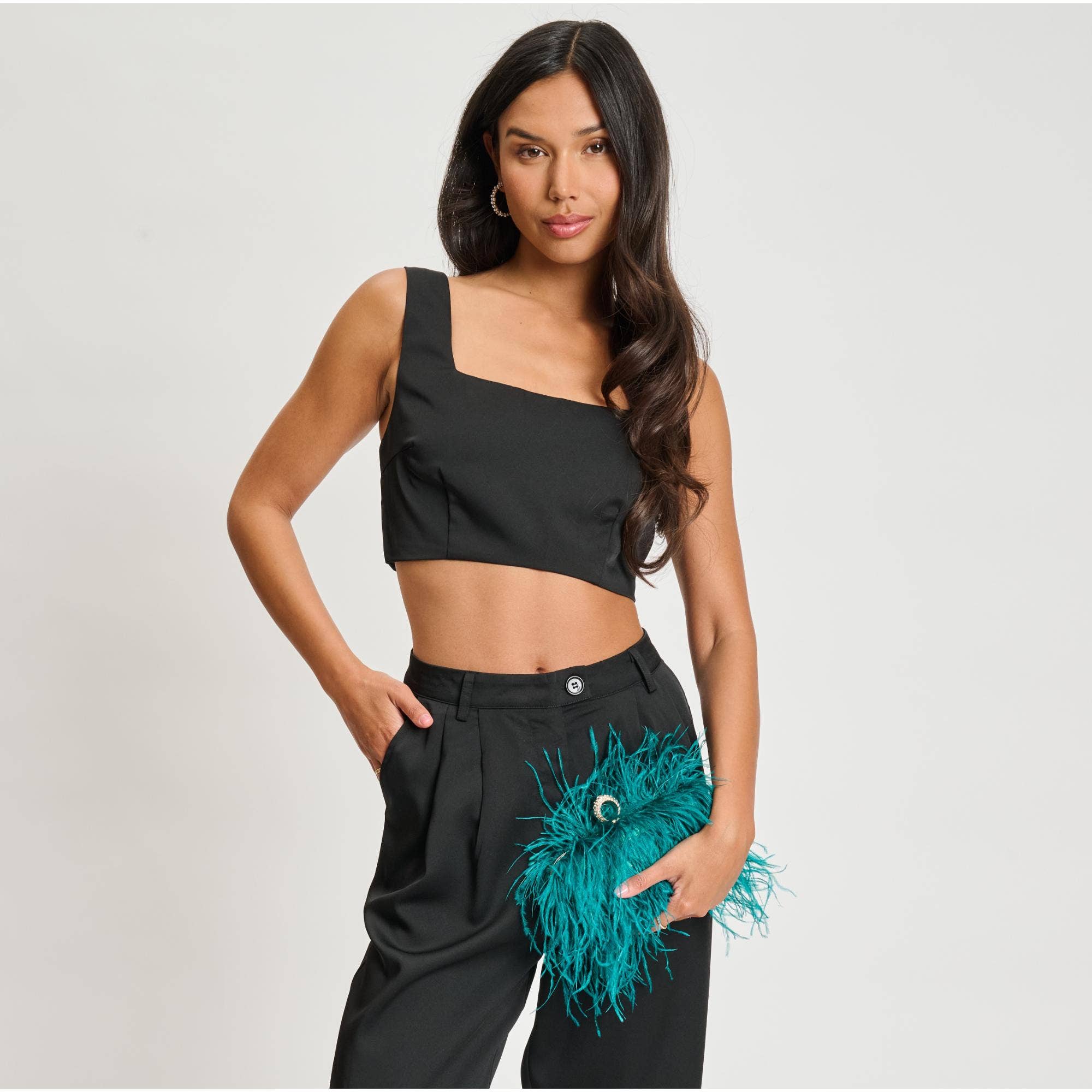 Moda Luxe - Wholesale Clutch Bag - Women's - Harlow Feather Evening Bag30