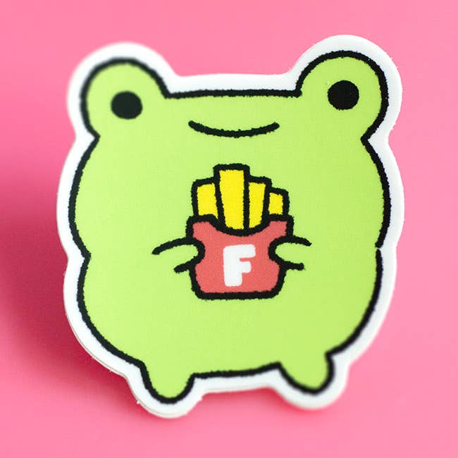 Fries Frog Sticker for wholesale by Robot Dance Battle