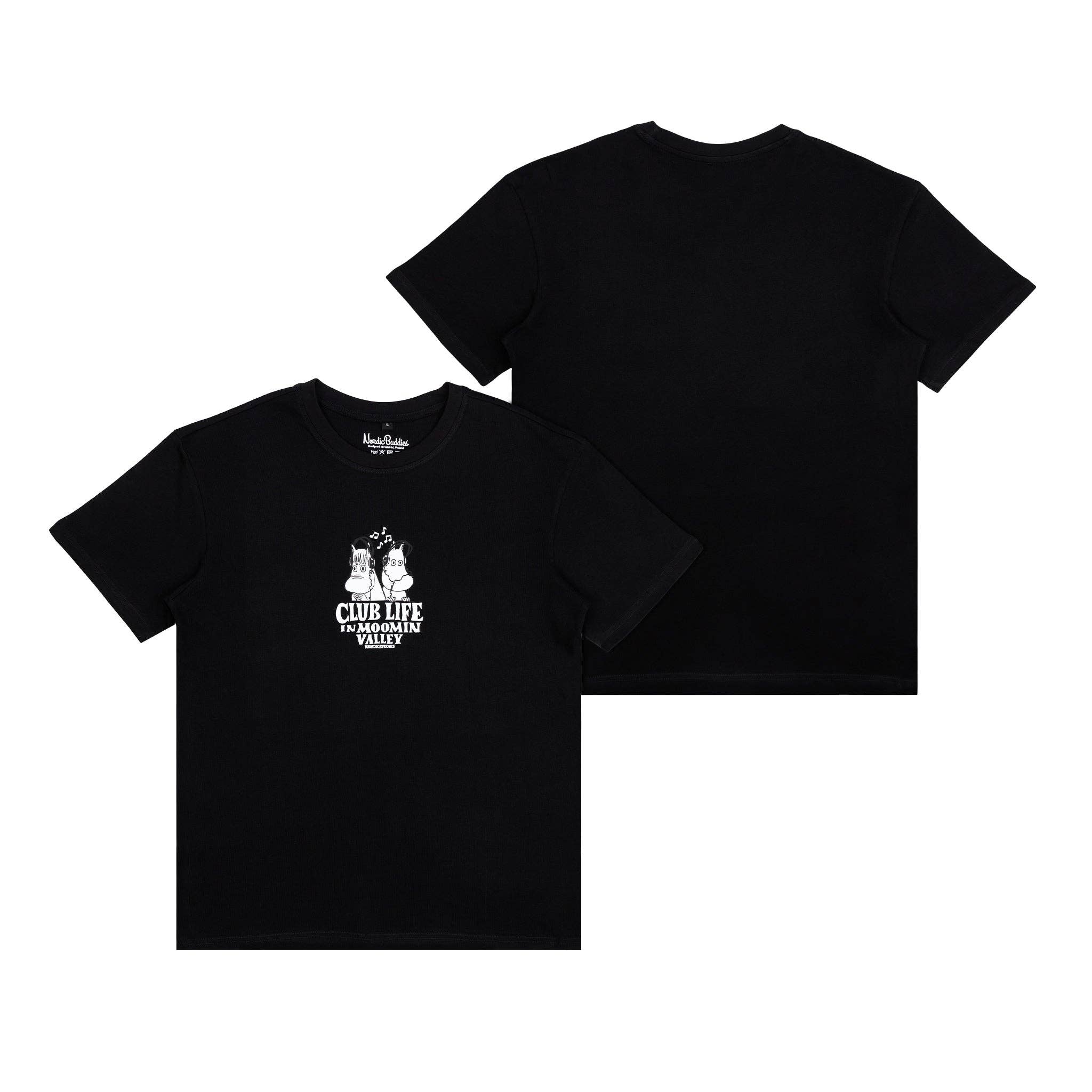 Nordicbuddies - Wholesale Screen Printed T-Shirt - Unisex - Moomin Club Life T-Shirt0