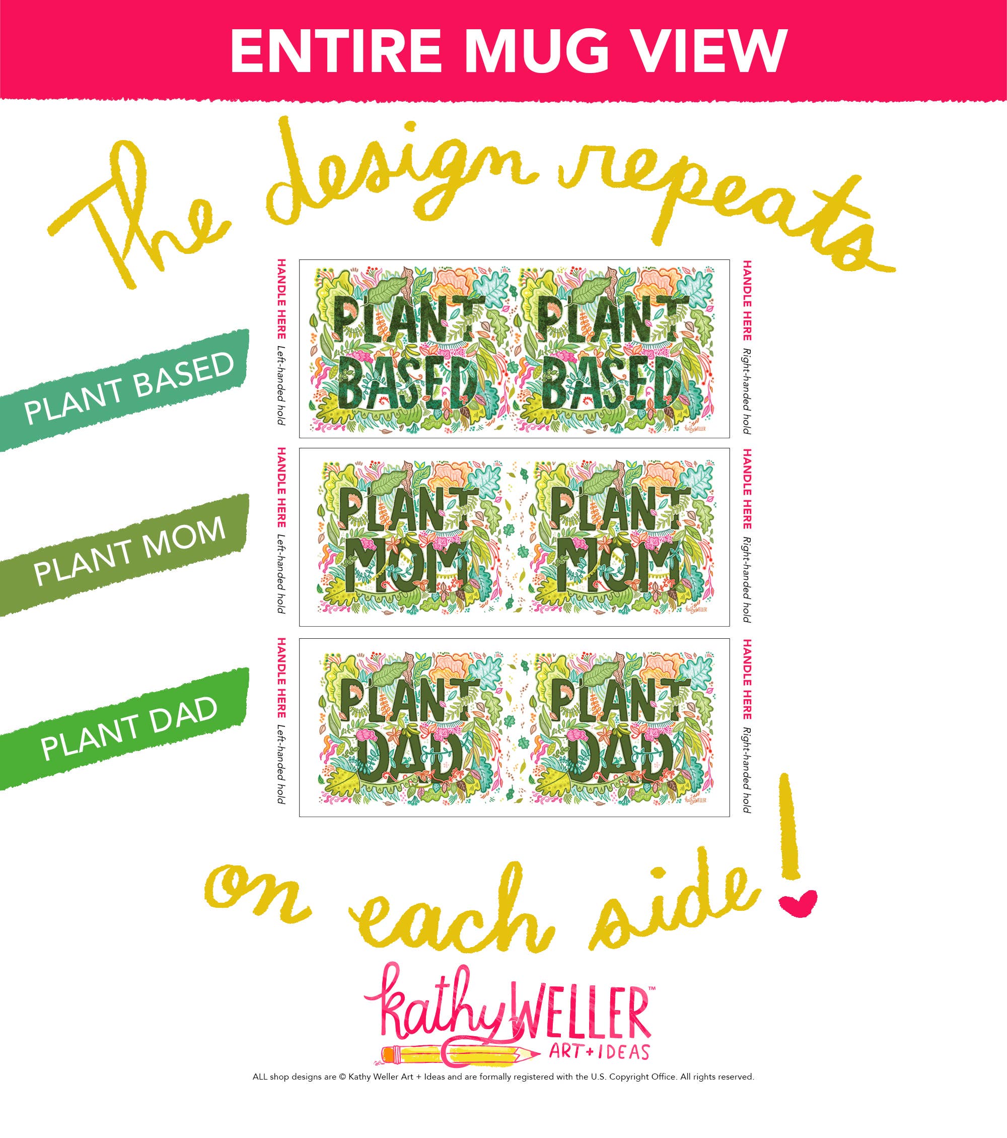 Kathy Weller Art+Ideas - Wholesale Coffee Mug - Plant Dad Mug3