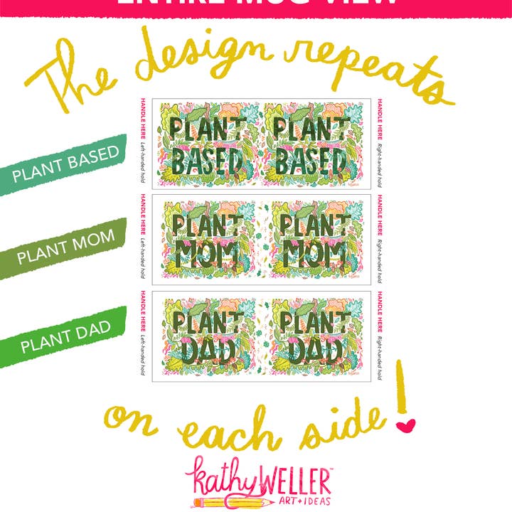 Kathy Weller Art+Ideas - Wholesale Coffee Mug - Plant Dad Mug3
