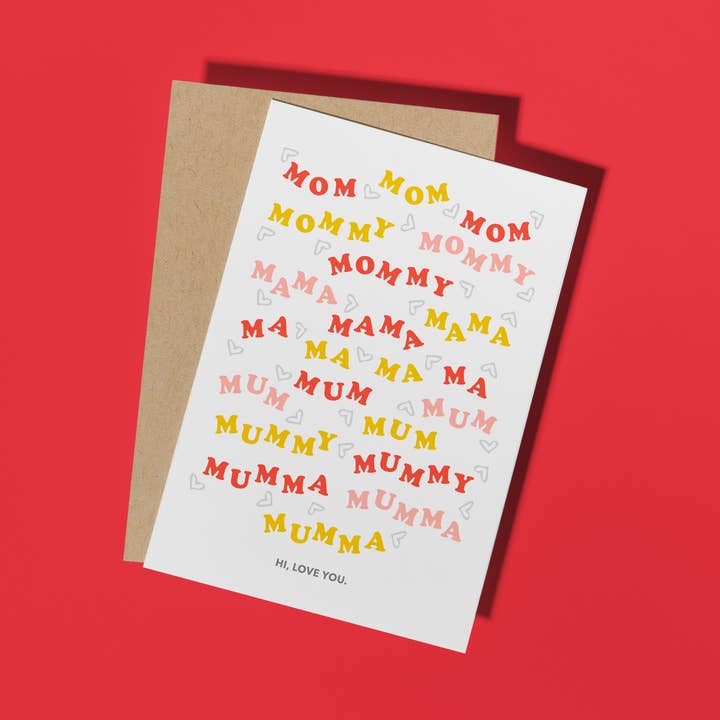 Biglietto d'amore per mamma per la vendita all'ingrosso da parte di Formidably Impressed