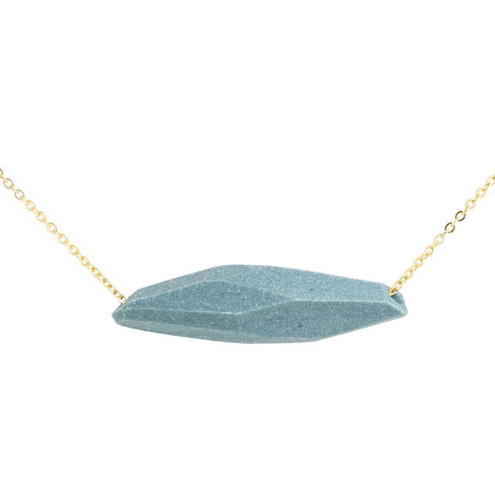 Faceted Bar Necklace for wholesale by Jenna Vanden Brink Ceramics