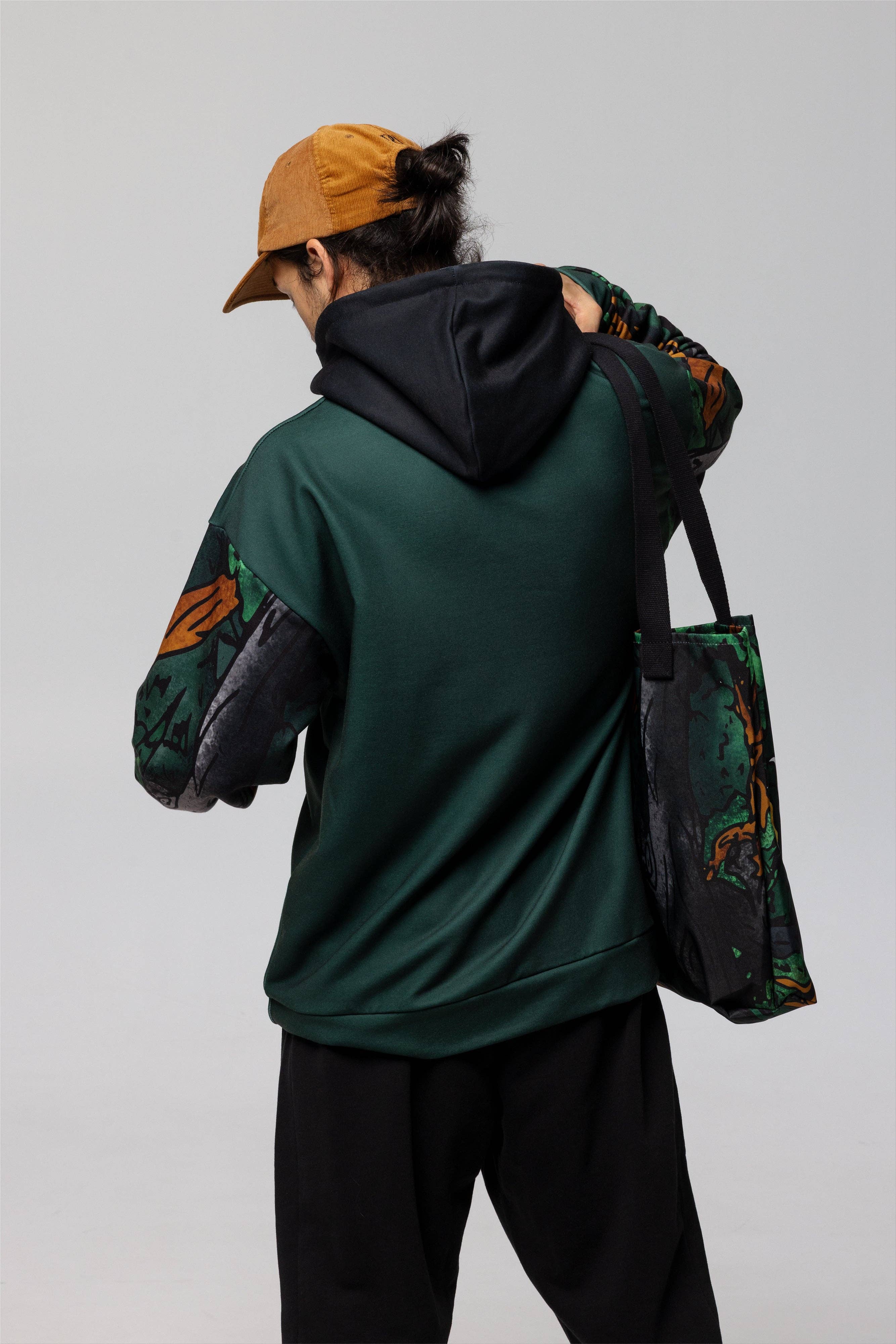 Dukiri Apparel – wholesale Hoodie - Herr – Nomad Detaljerad Ärmlös Hoodie3