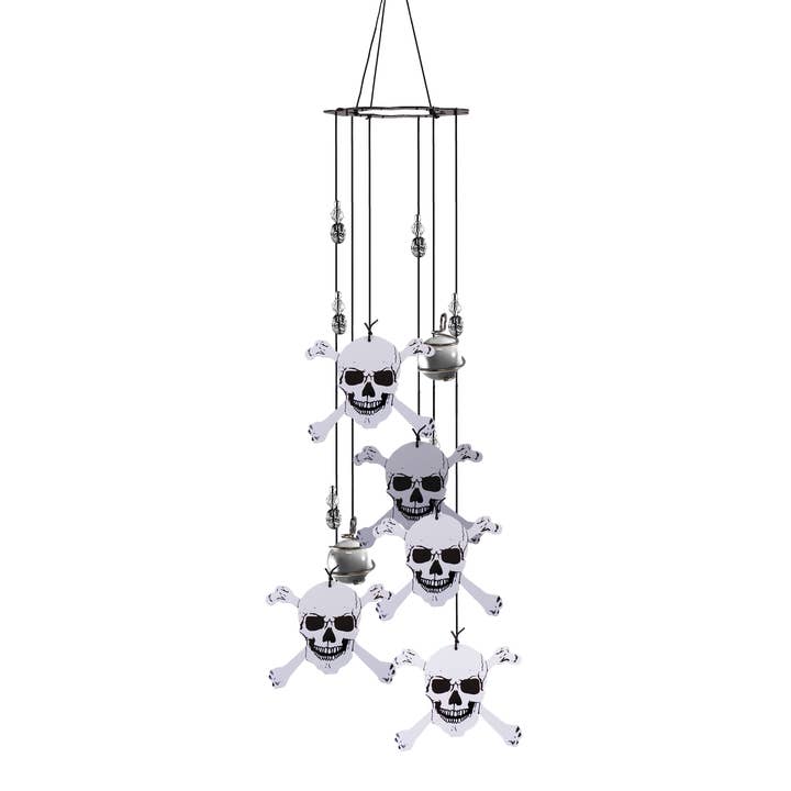 Carillon à vent Skull/Crossbones pour la vente par Spoontiques, Inc
