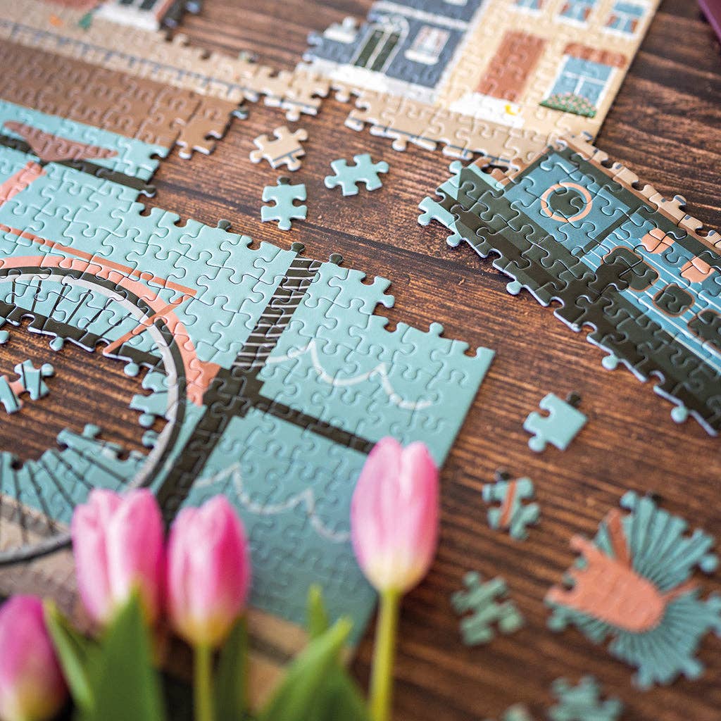 Maison Joliette - Wholesale Puzzle - Adult - Puzzle 1000 pieces Let's pedal along the water7