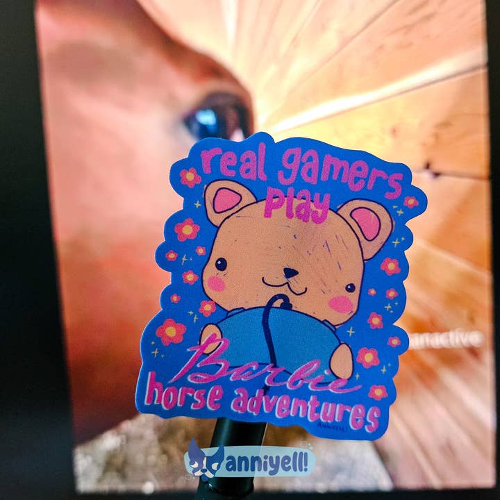 real gamers Die-Cut Sticker for wholesale by anniyell