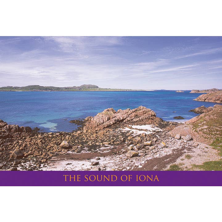 Kleine Postkarte The Sound of Iona von Mull für den Großhandel von Island Blue Publishing