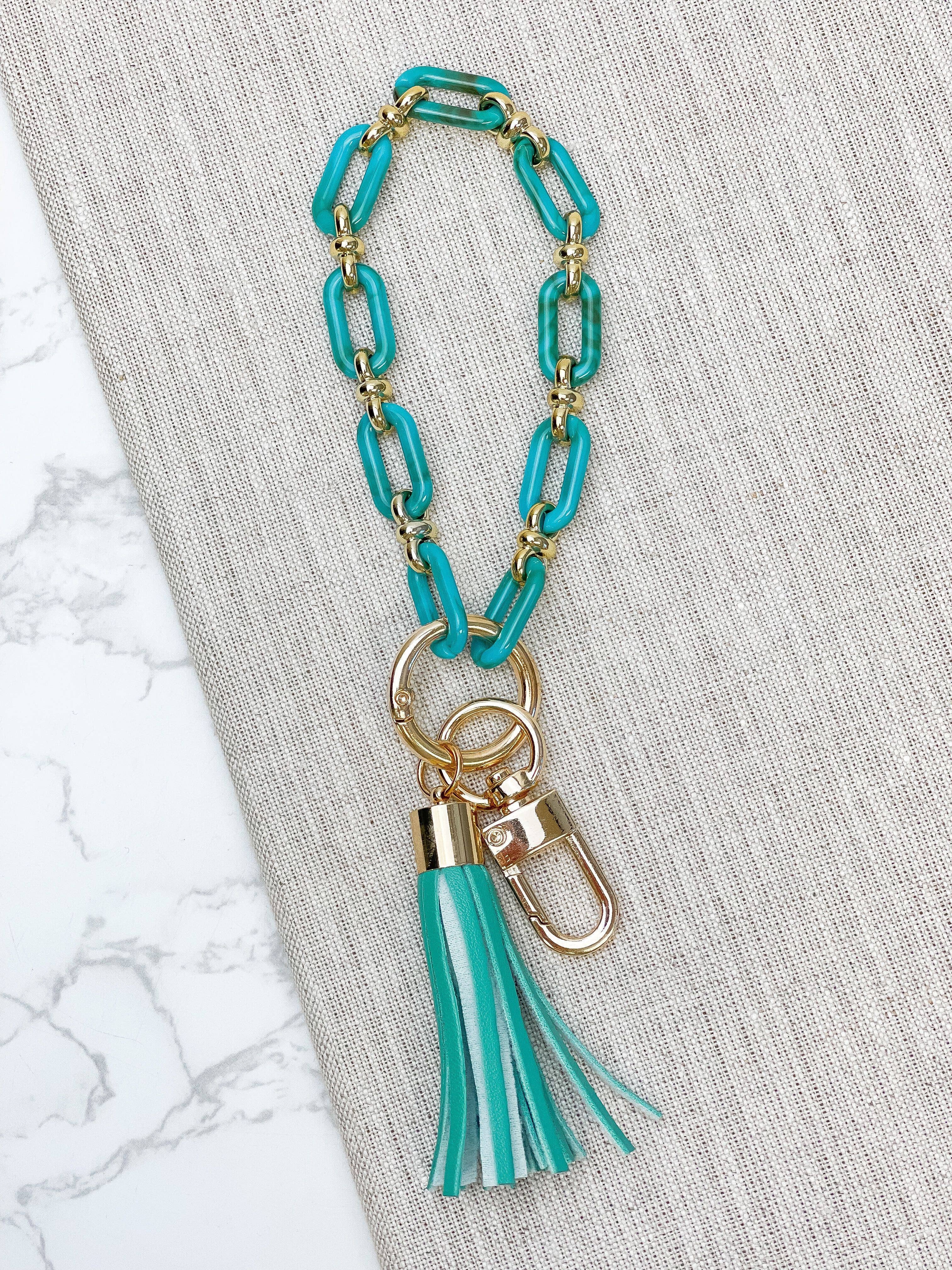 Prep Obsessed Wholesale - Wholesale Keychain Bracelet - Resin Chainlink Bracelet Keychains0