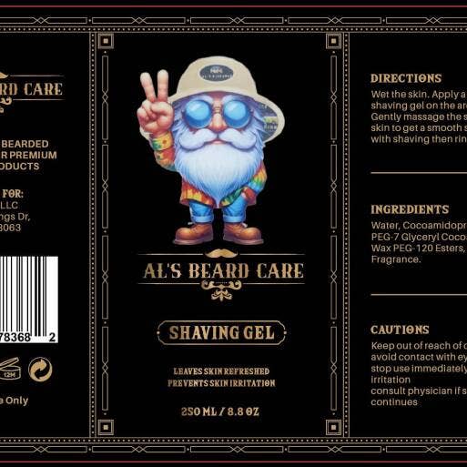 Al's barberingsgel for engroshandel hos Al's Beard Care, LLC