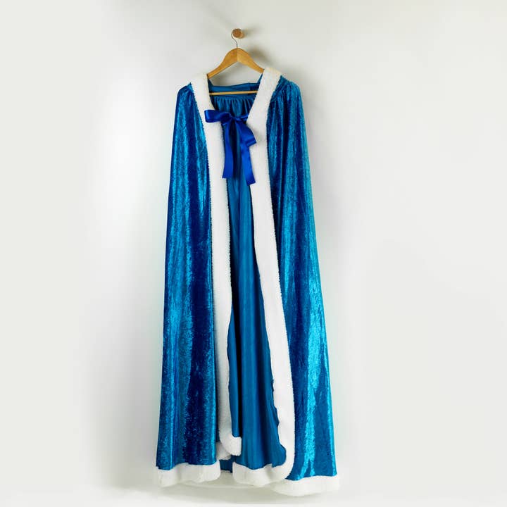 everfan - Wholesale Costume - Women's - Princess Hooded Cloak with White Sherpa Trim - Wedding Cape9