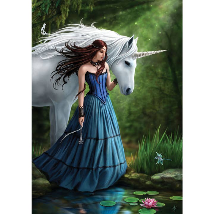 Contemplation A4 Poster Print In A3 Mount - Anne Stokes for wholesale by Eastgate Resource