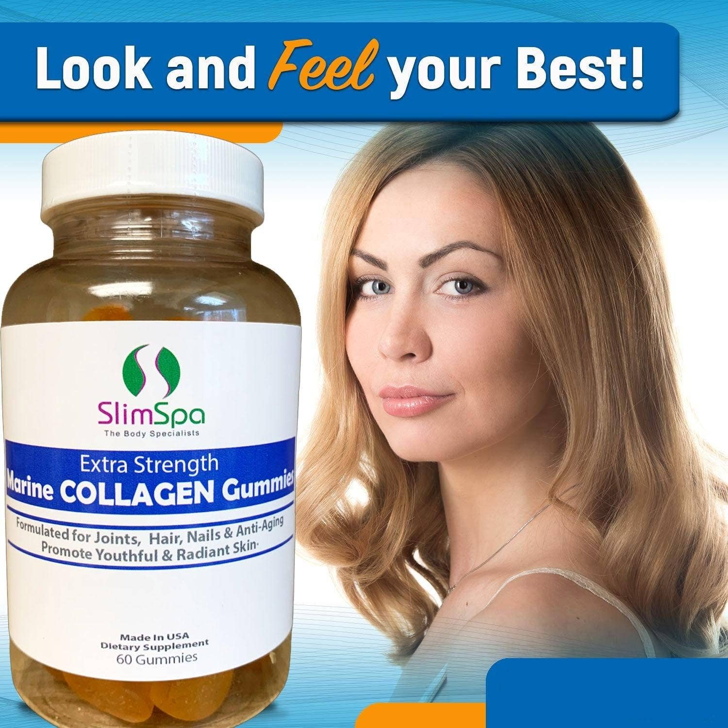 SlimSpa The Body Care Specialists - Wholesale Oral Supplement/Vitamin - Marine COLLAGEN Gummies (60)8