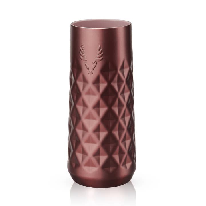 Paragon Double Walled Champagne Tumbler Vintage Rose for wholesale by Viski