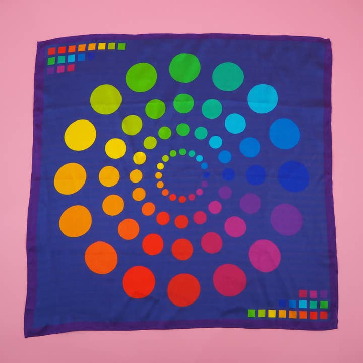Spectrum Silk Scarf for wholesale by Hand Over Your Fairy Cakes