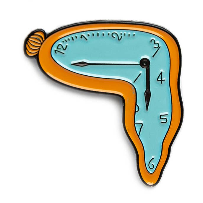 Today Is Art Day Enamel Pin Dali Persistence of Memory for wholesale by Until Pty Ltd