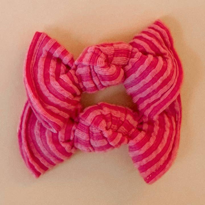 Barbie Pink Wavy BloomClips ou Faixa de Nylon com nervuras onduladas por atacado de Bloom Headwraps