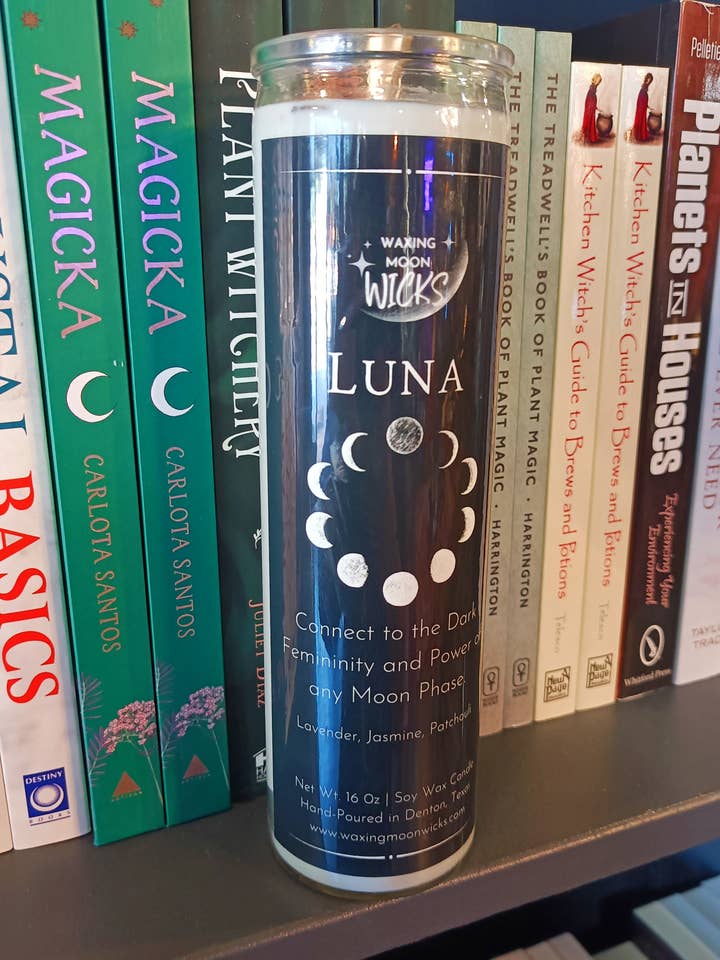 Bougie Luna Intention pour la vente par Waxing Moon Wicks