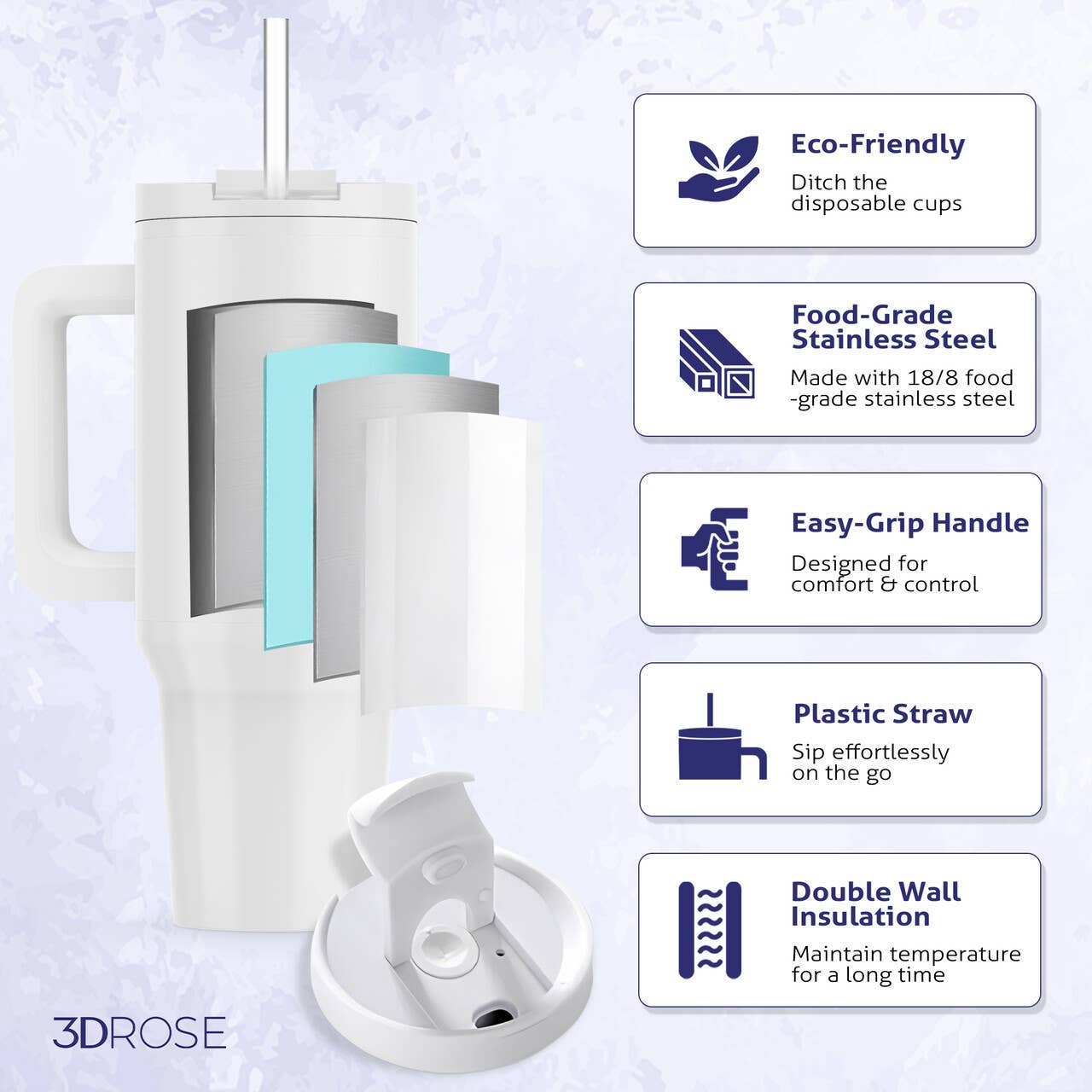 3dRose – wholesale Isolerade dryckesvaror – 3dRose, Nouveau Paris vintage Eiffeltornet, Tumbler7