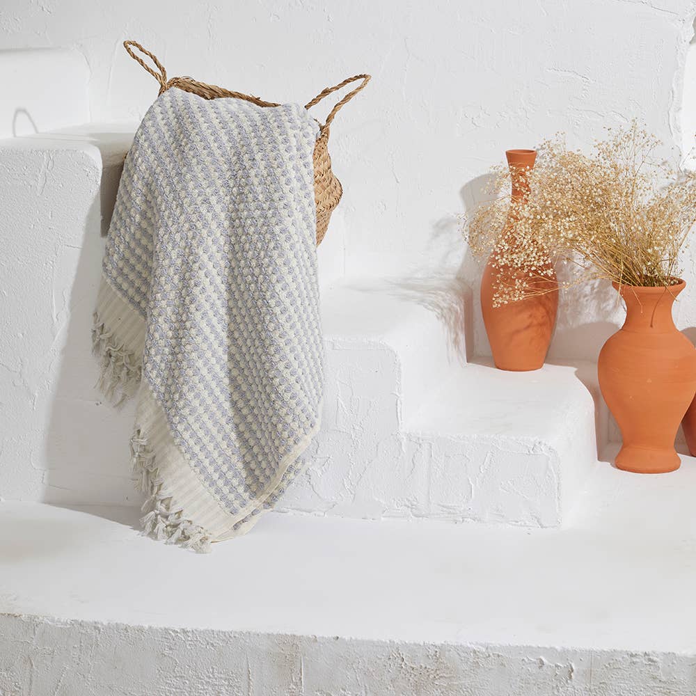 Kikoya - Wholesale Bath Towel - Pompom Bubble Handloom Bath Turkish Towels Farmhouse Decor27