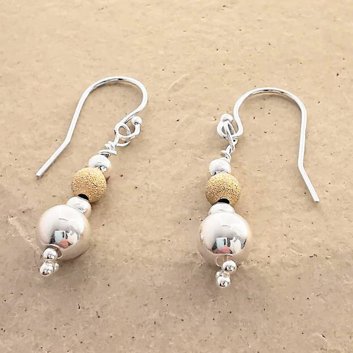 Brincos ISLA em Prata Dangle por atacado de Sophellie Jewellery