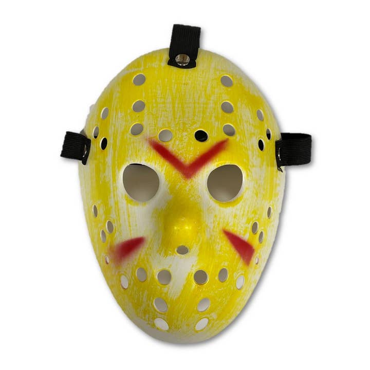 Stylex Party - Wholesale Costume - Unisex - Yellow Hockey Mask Halloween Accessories Jason Cosplay